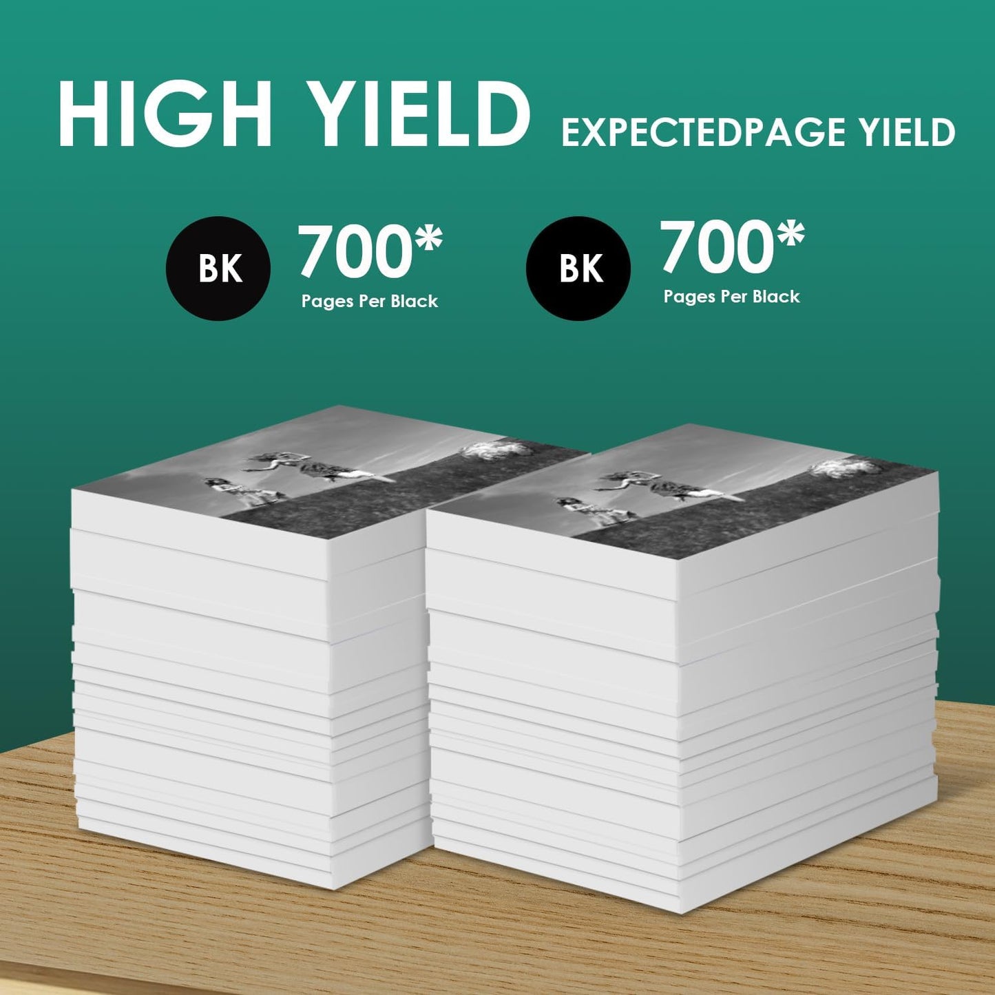 64XL Black Ink Cartridges Black Compatible for HP 64 XL High Yield Replacement for HP Printers 7858 7855 7120 7155 7158 7164 6255 6252 6232 Envy Inspire 7955e Tango X Printers