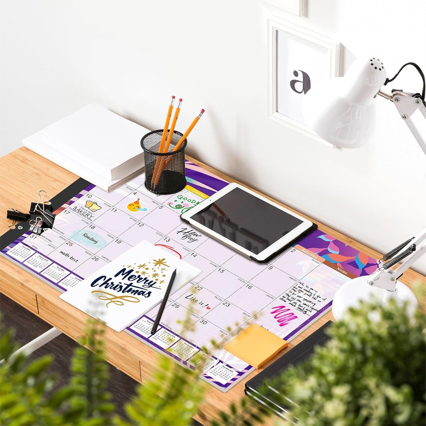 Gannyfer Desk Calendar 2025-2026 - 18 Month Large Calendar July 2025 - Dec 2026, 22" x 17" Desktop Pad Calendar, Office Supplies Perfect for Planning and Organizing In Your Home, School or Office