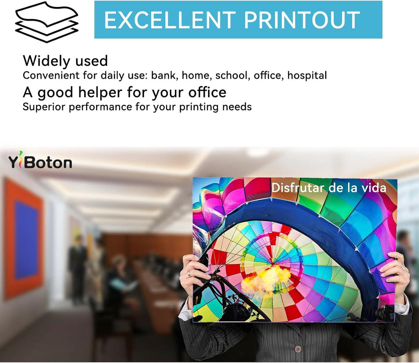 High Yield 24B6887 M3250 XM3250 with Chip Black Toner Cartridge Compatible with Lexmark 24B6887 Toner Cartridge for M3250 XM3250 Printer (22,000 Pages)