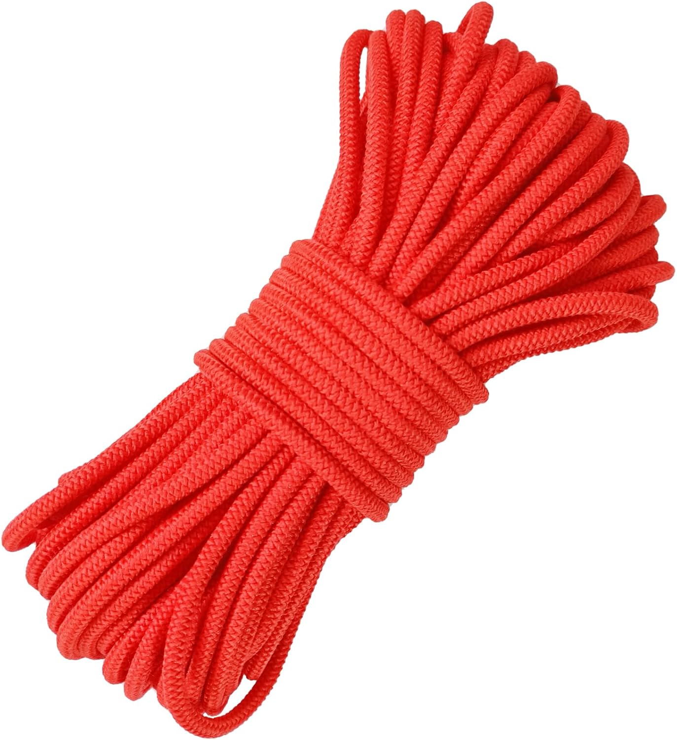 1/8 inch Non-Slip Elastic Band -3mm 15 Yards Soft Elastic Cord Stretch String Braided Thread for Sports Gear, DIY Crafts, Hair Bands, Shoelaces,Apparel Making & Camping Tie Down (Red)