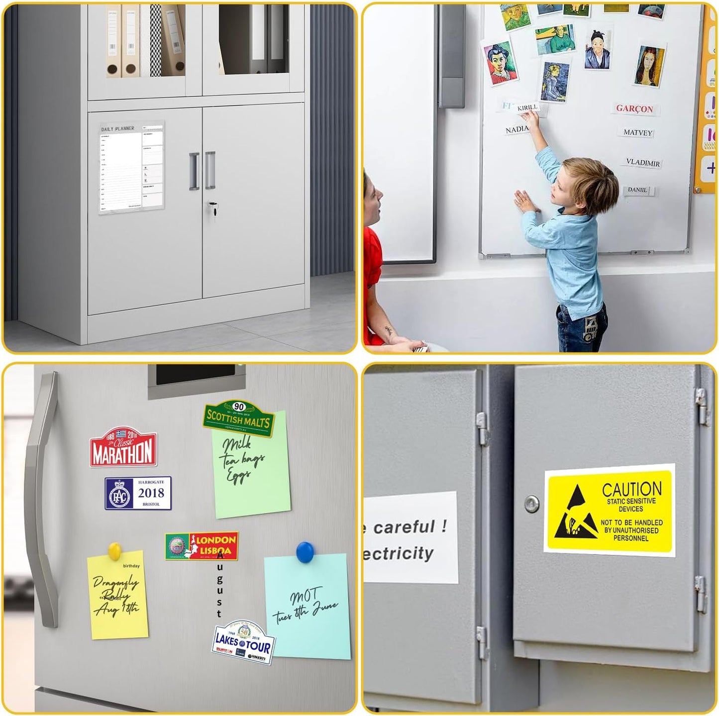 20Pcs 8.5x11 Inches Printable Magnetic Sheets for Inkjet Printers, Glossy White Magnetic Print Paper, 12mil Thickness, Flexible Magnet Photo Paper for Refrigerator DIY Crafts