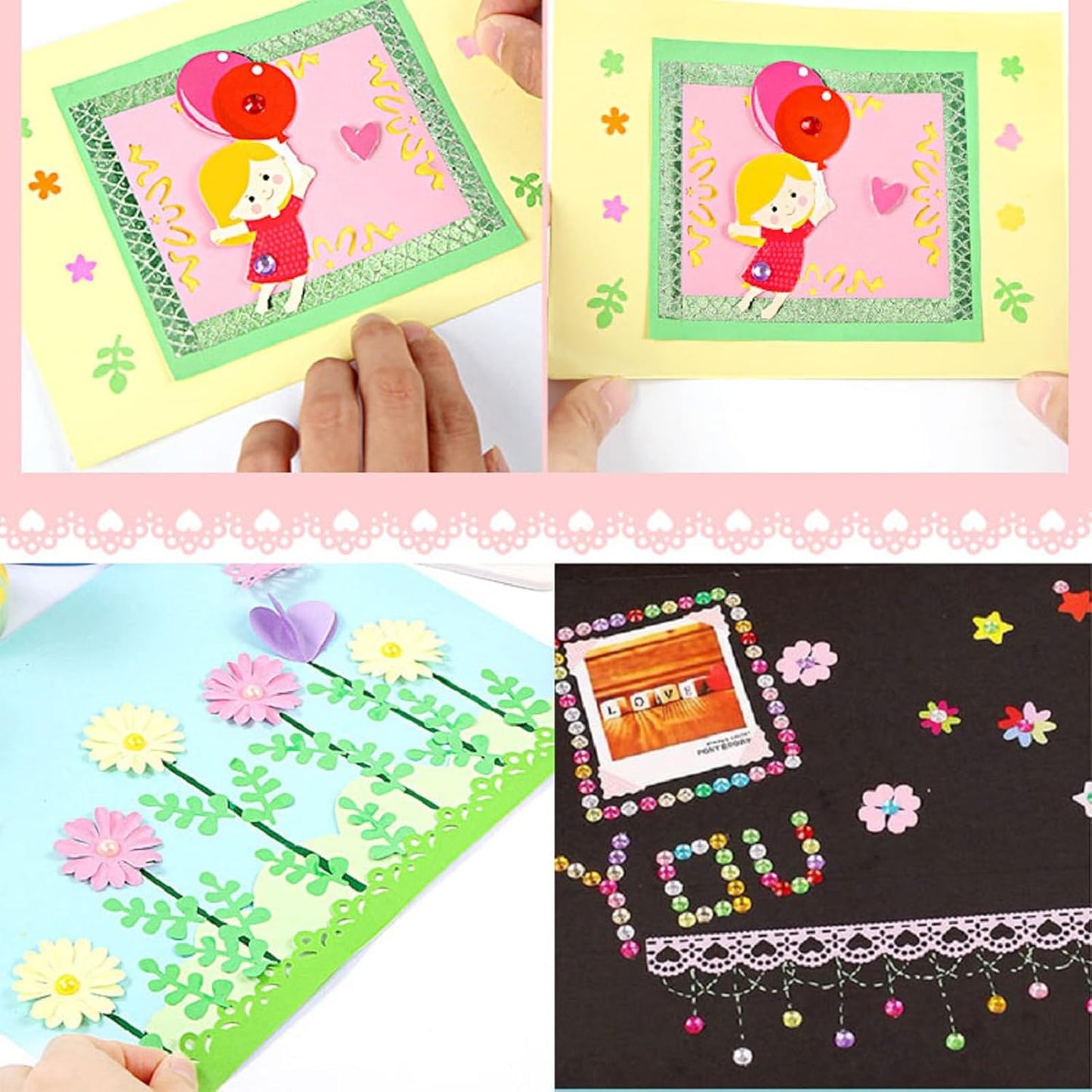 MIAO JIN Leaf lace Craft Punch Hemming Edge Paper Punch Hand Scrapbooking Fancy Border Punch Hole DIY Art scrapbooks, Gift Cards, Wedding Cards, Decorations