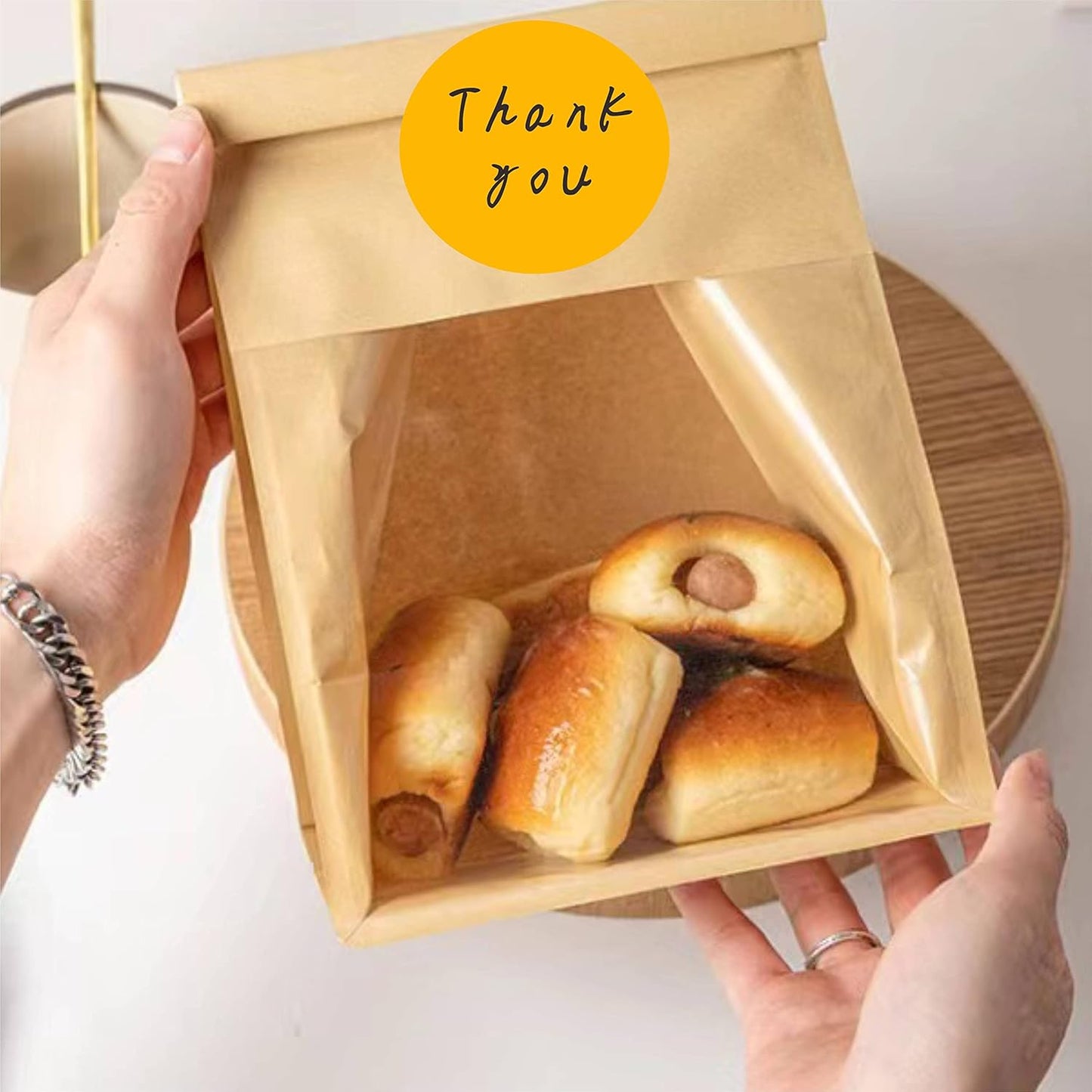 PARLAIM 2" Round Color Coding Stickers, 500 Circle Dot Labels, in Dispenser Box for Inventory Food Retail Office (Fluorescent Orange)