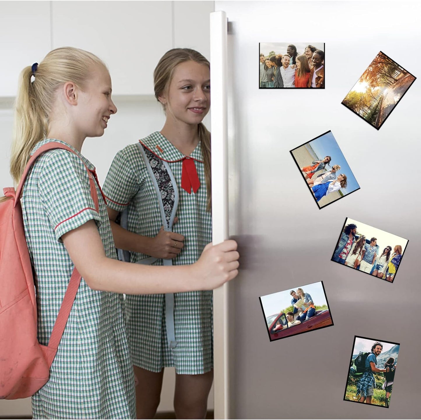 Black Magnetic Picture Frame 4X6 for Refrigerator,Photo Magnets Sleeves