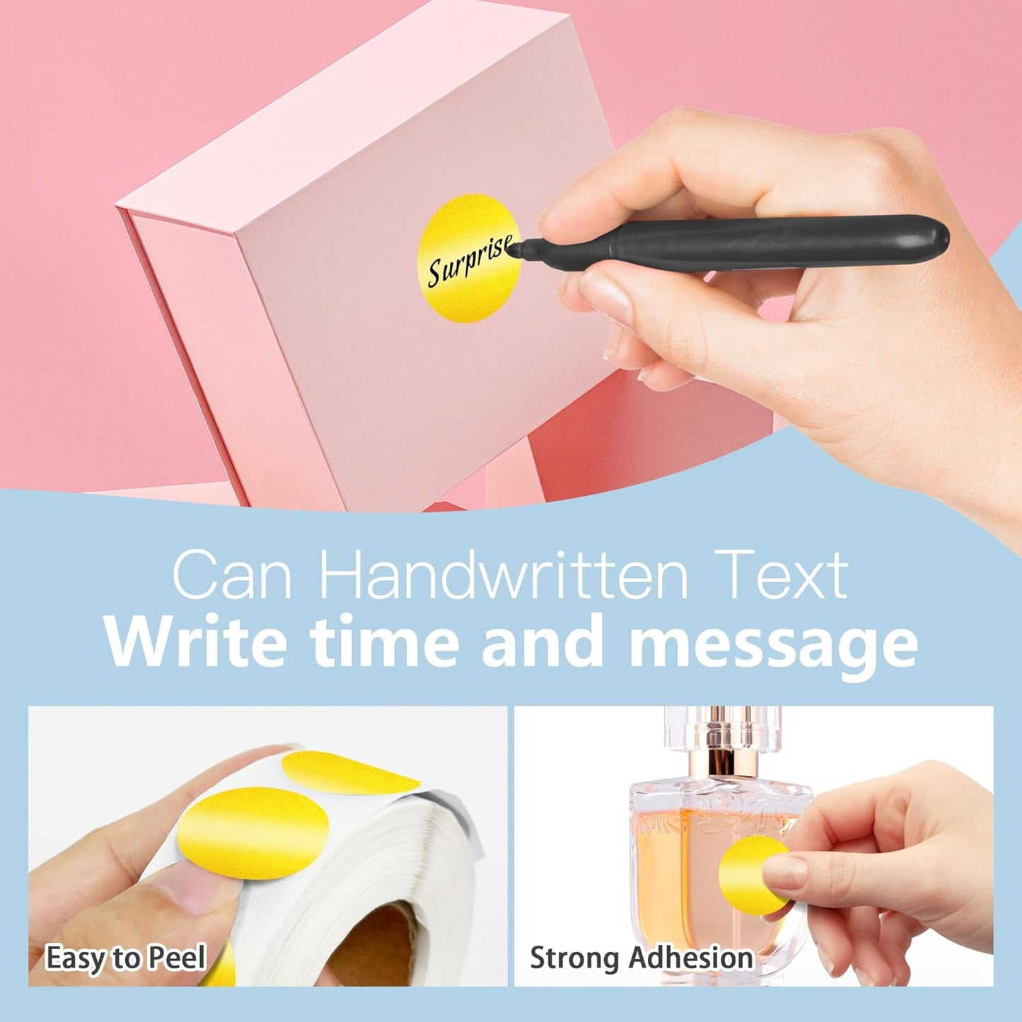 1 Inch Round Color Coding Labels, 1000 PCS Per Roll Gold Color Coded Dot Stickers, Round Color Dot Labels for Organizing, Filing, and Storage