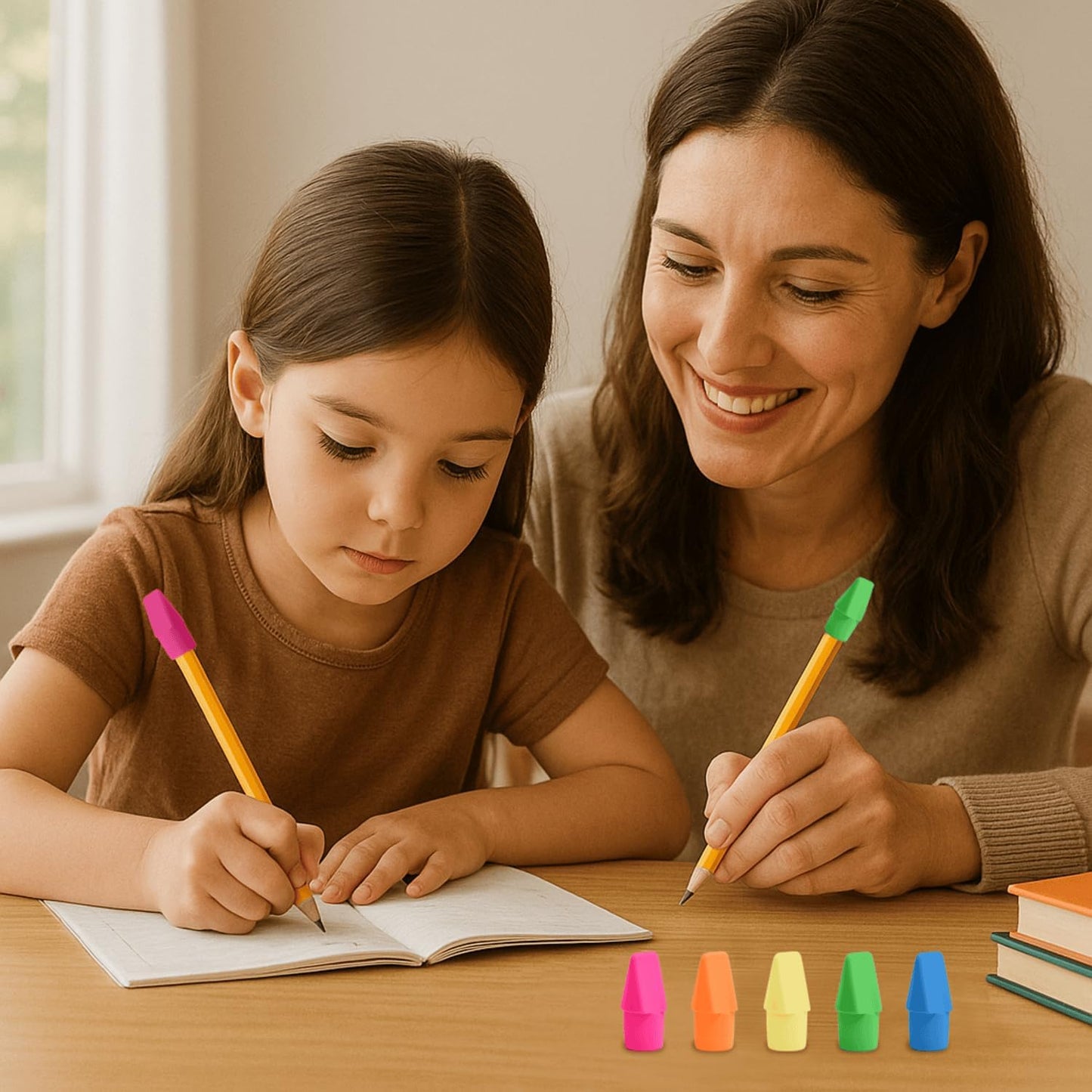 Cap Erasers for Pencils Pulk - Pencil Top Erasers Cap Erasers Toppers for Latex Free Assorted Colors School Supplies for Teachers Sudents Classroom Home and Office (240)