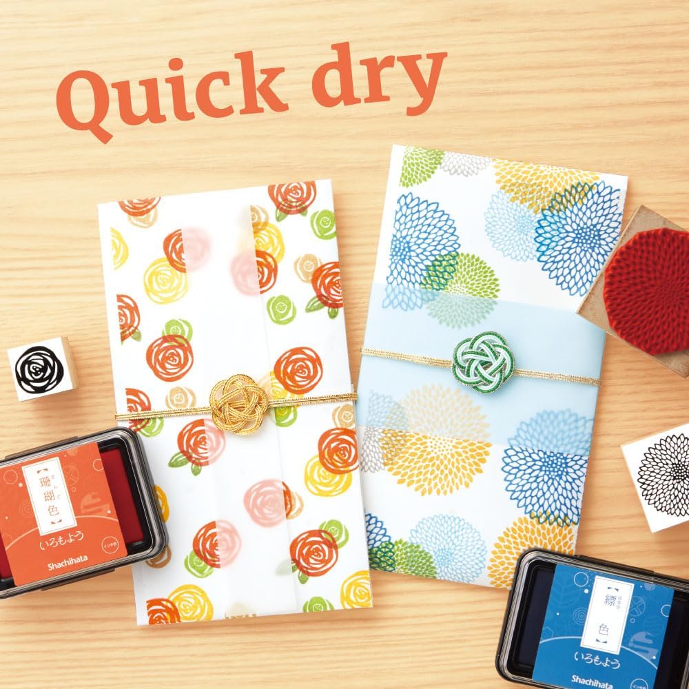 IROMOYO Stamp PAD, Traditional Japanese Ink Colour, Oil-Based Ink pad - Cobalt Blue