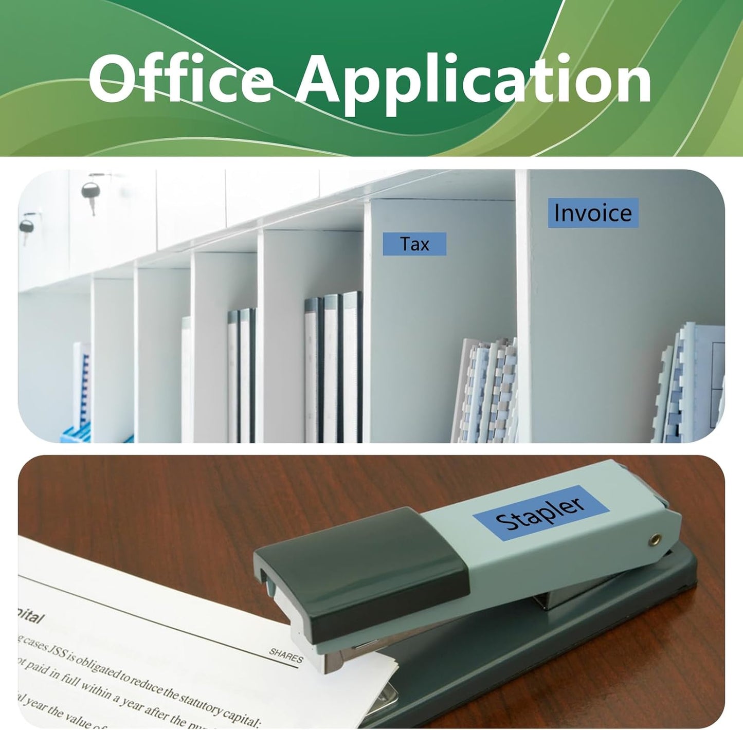 TZe-541 18mm TZe TZ Blue Tape Compatible with Brother P Touch Label Maker Tape TZ-541 TZe541 TZ541 Label Tape 18mm 0.7 Laminated Black on Blue for PT D400 D600 D610 P710bt, 3-Pack