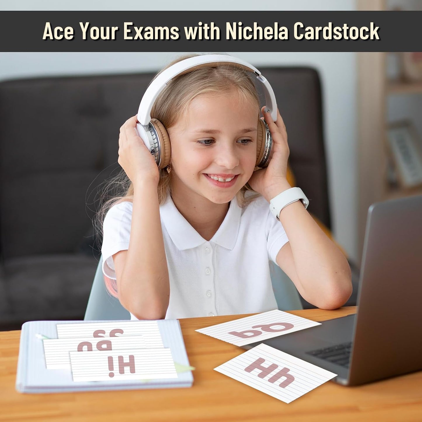 300 Count Index Cards 3 x 5 Inch Ruled White Index Cards, Flash Cards College Ruled for School, College, Office and Home Organization, Durable Study To Do List Note Cards with Ruled Lines