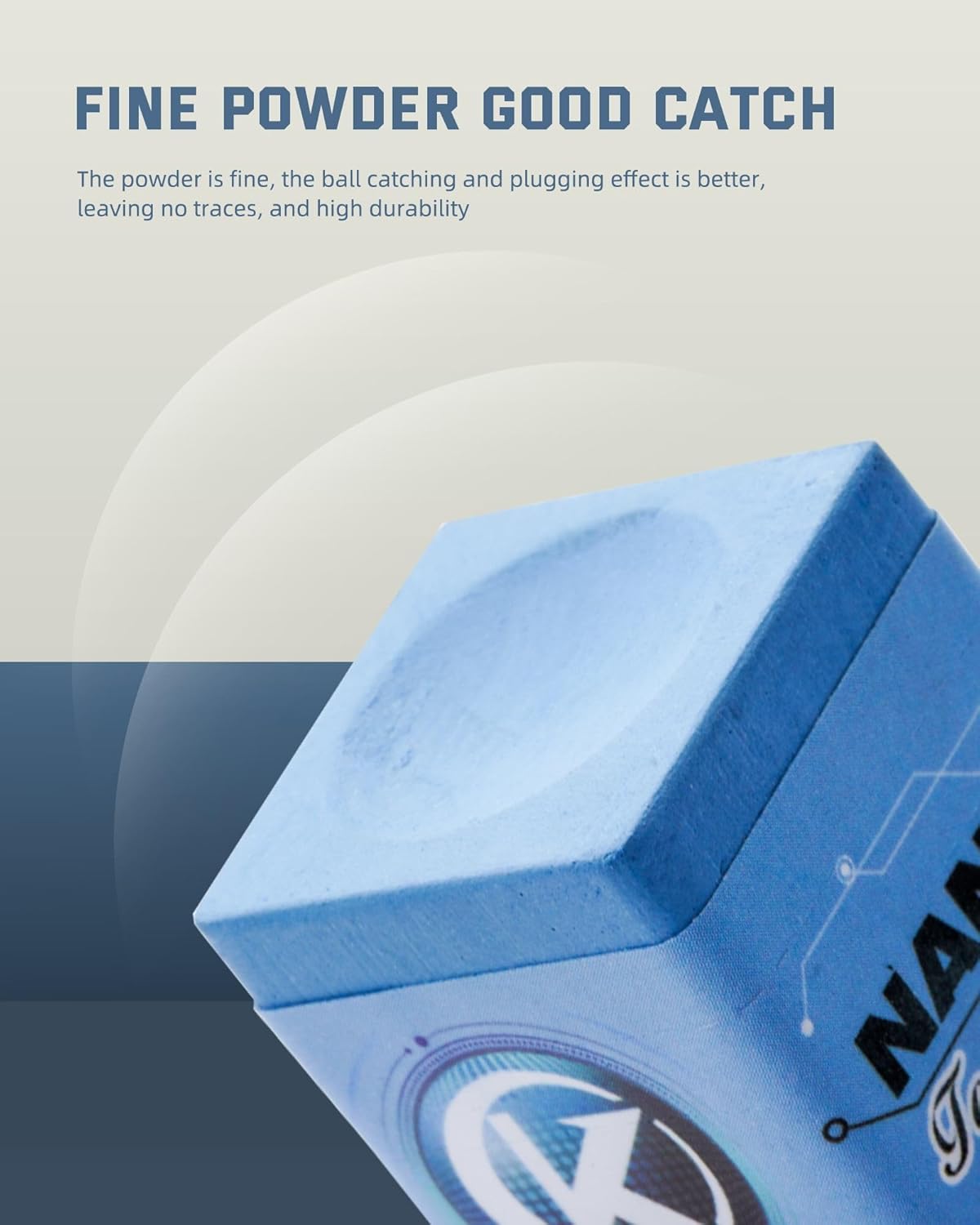 KONLLEN Pool Cue Chalk Nano Technology Billiard Chalk for Professional Tournament Dedicated Pool Chalk (Outstanding Performance, Reduce Miscue, Durable)