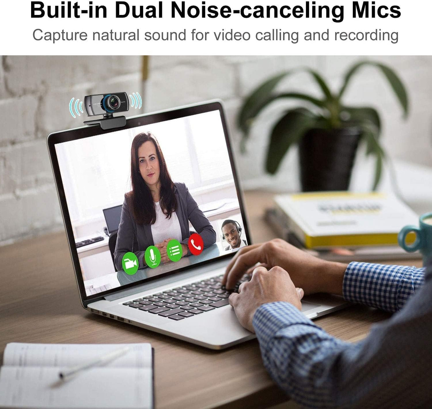 Spedal Webcam 1080P 30fps, HD Computer Webcam with Microphone for Desktop,100 Degrees Wide Angle Web Camera for Zoom Xbox YouTube Skype FaceTime Hangouts