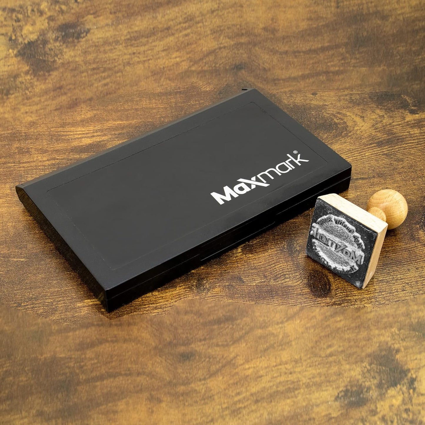 MaxMark Large Premium Dark Yellow Ink Stamp Pad - 4-1/4" by 7-1/4" - Premium Quality Felt Pad