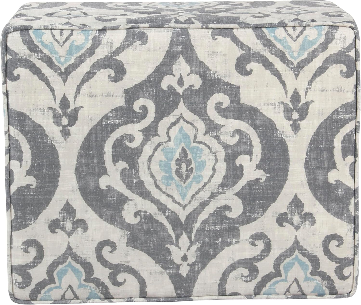 Home Decor | Dinah Collection Modern Storage Ottoman | Ottoman with Storage for Living Room & Bedroom(Blue Slate)