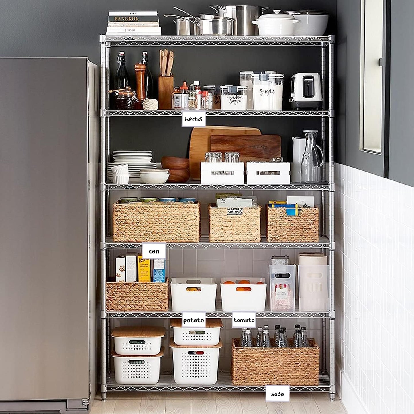 50 Pack Reusable Plastic Wire Shelf Label Holder, for Pantry Retail Merchandise Shopping Mall Store Shop Supermarket UPC Price Card Sign and Ticket Display Holder, Clip-On Design. 6cm X 4cm By NuBliss