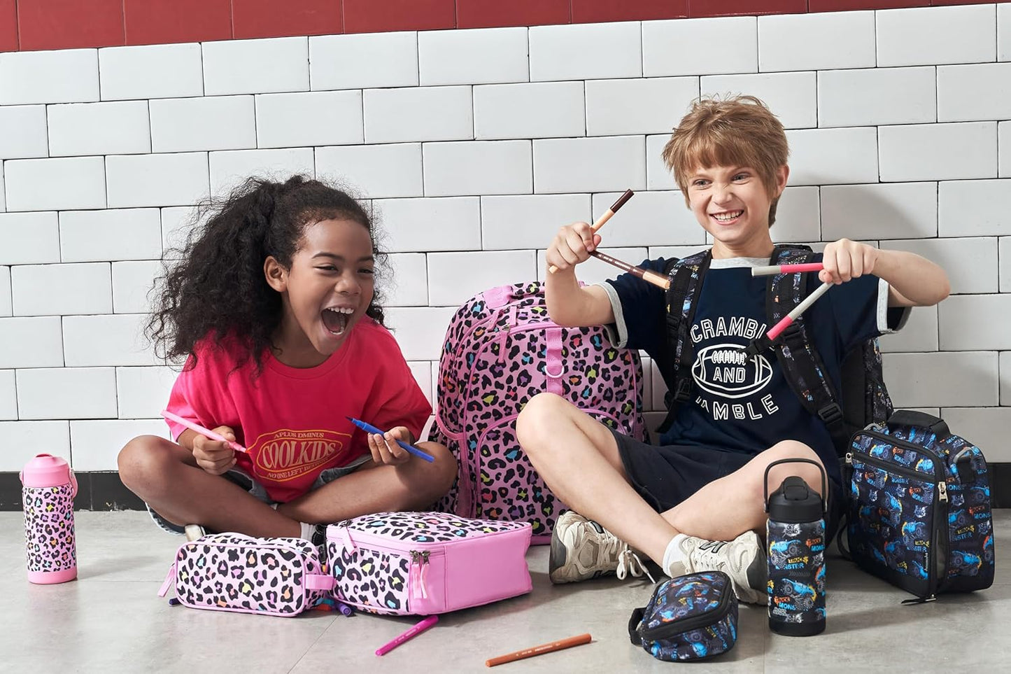 Choco Mocha Cheetah Pencil Case for Girls, Soft Pencil Case Kids Pencils Pouch for Kindergarten Girls, Green