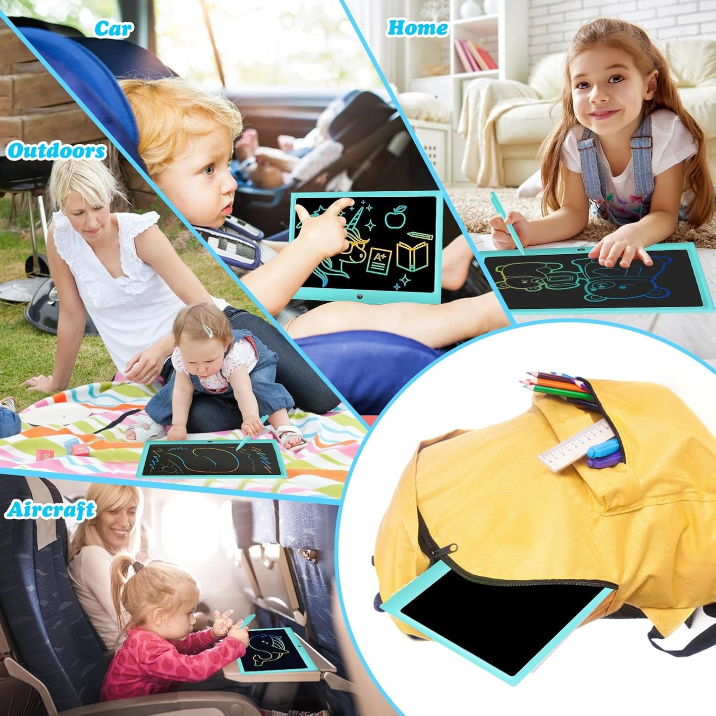 LCD Writing Tablet Kids Toys -15 Inch Toddler Toys Learning Drawing Pad Toys for 3 4 5 6 7 8 Years Boys Girls Birthday Christmas Easter Thanksgiving Gift Creative Doodle Board