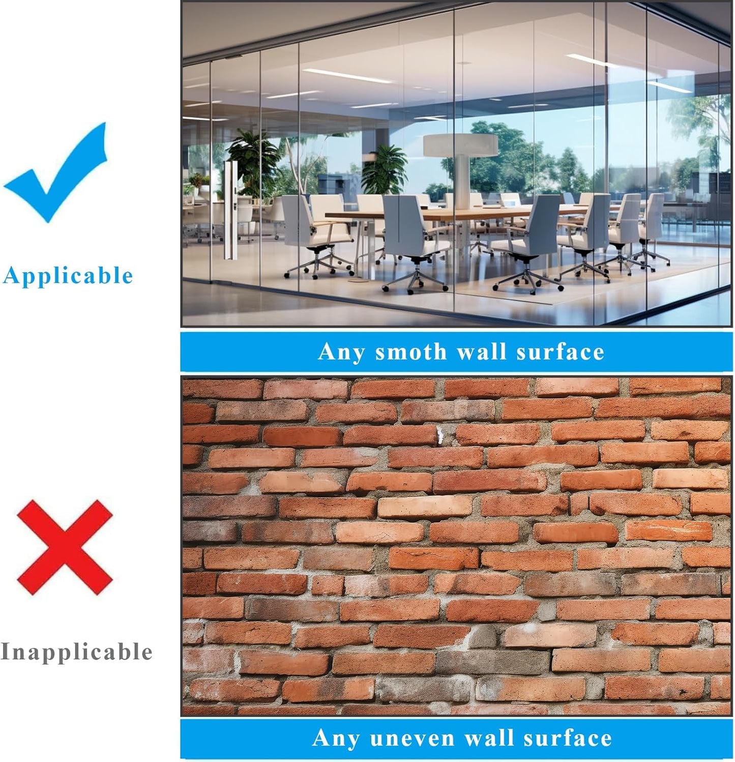 White Board Sticker Adhesive Backing, 12" x 16" Magnetic Dry Erase Board Contact Paper Stick on Wall, Whiteboard Sheet for Teacher Kids Classroom, Include Markers, Eraser with Magnet