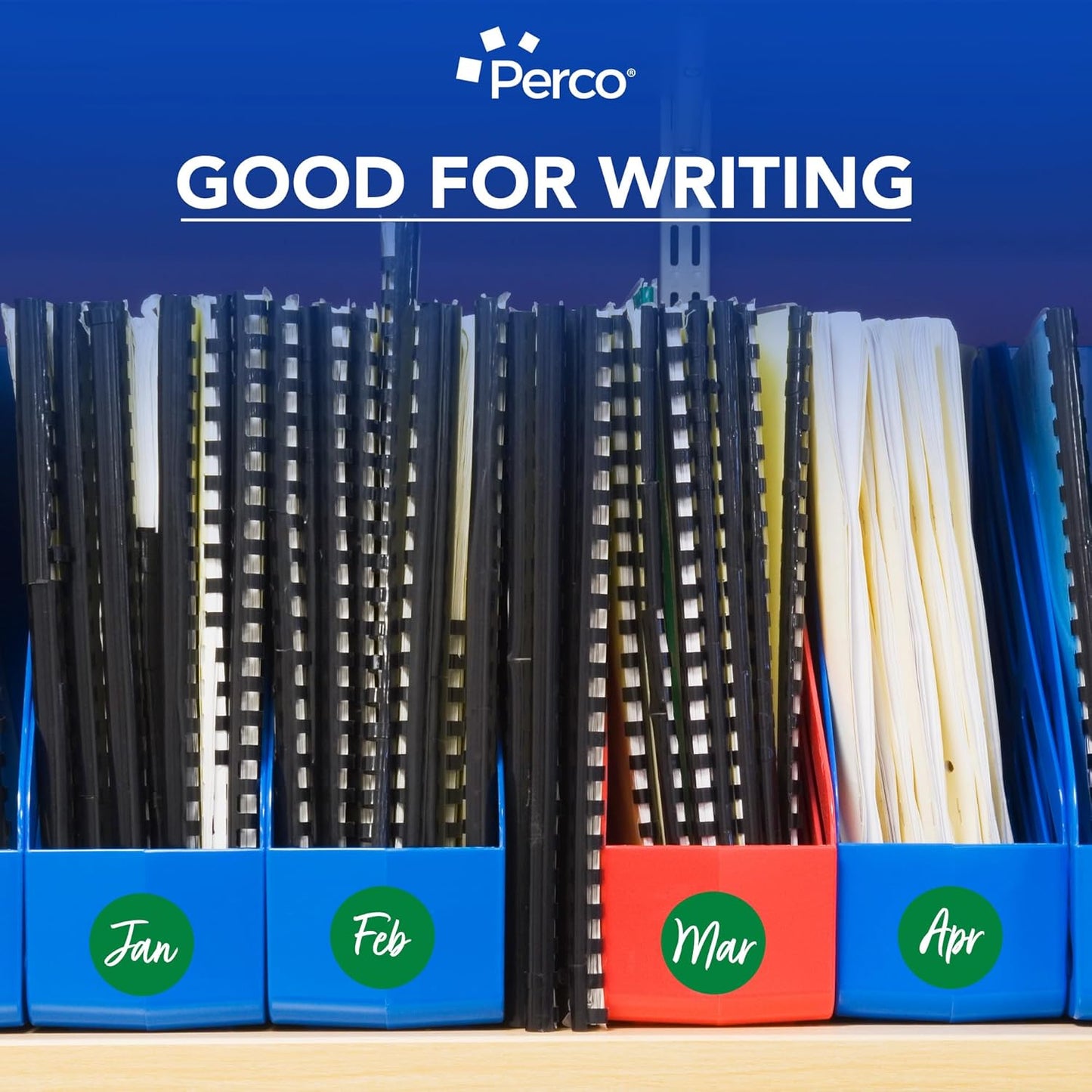 Perco Green 2-Inch Round Circle Dot Sticker Labels with Easy Peel Perforation - 500 Labels per Roll - Strong Adhesion, Vibrant Colors for Organizing, Crafting & More - Made in USA