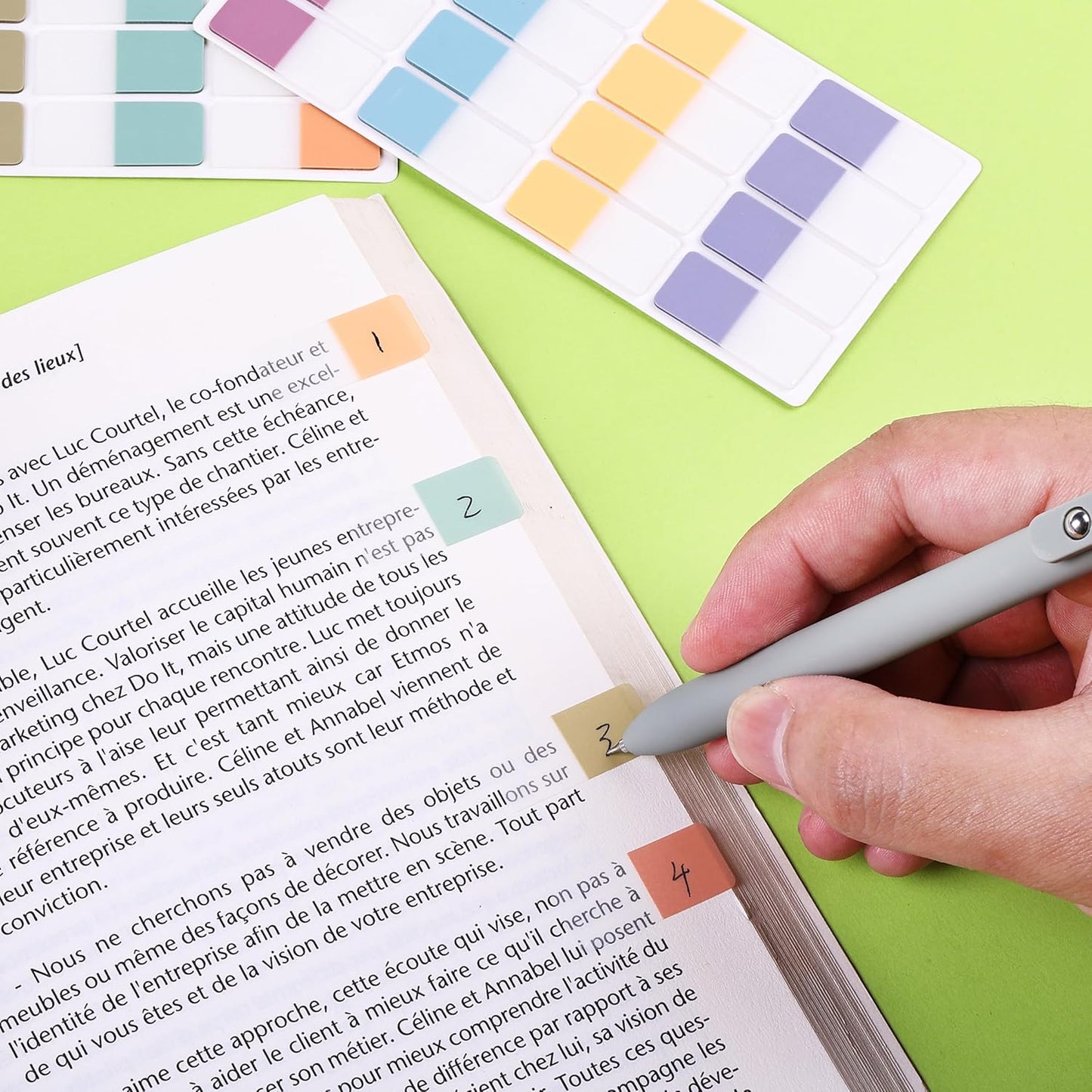 Mr. Pen- Sticky Index Tabs, 480 Pcs, Colorful Sticky Tabs for Notebooks, Page Markers, Page Tabs for Binders, Page Tabs Sticky Tabs for Books, Notebook Tabs, Book Sticky Tabs for Notebooks