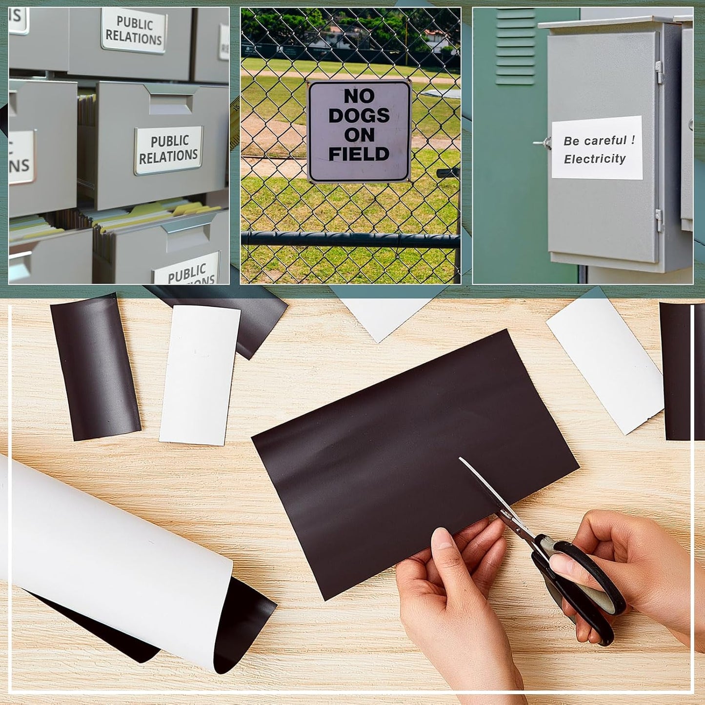 Amylove Blank White Surface Magnet Sheets 24 Inch x 5 Feet, 30 Mil Magnetic Roll Printable Flexible Vinyl Blank Magnetic Sign Sheet Safe for Vehicles DIY Craft Project