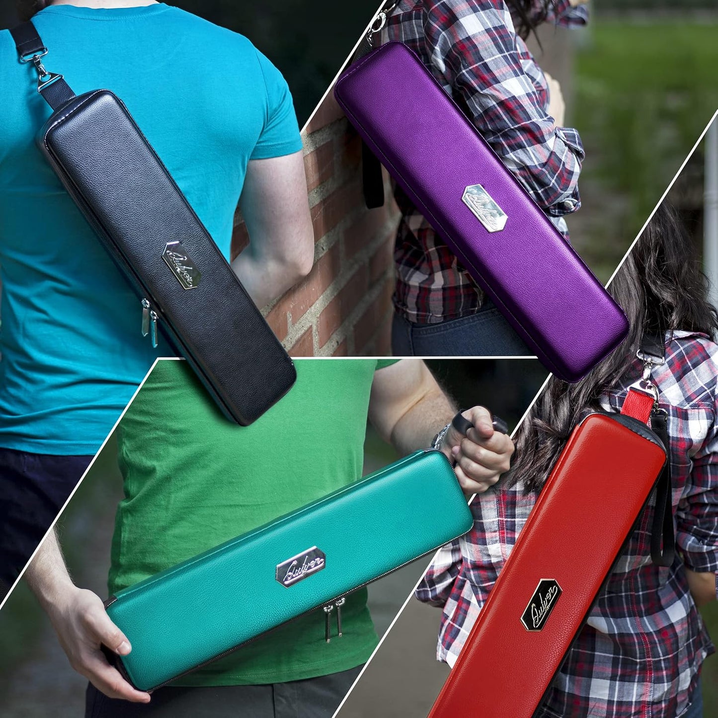 Quiver Time Orange Quiver Card Carrying Case - TCG Cards Deck Box Holder for Trading Cards, MTG Bag Playing Card Case (+Wrist & Shoulder Strap, Dividers, Separators, Corner Pads + 100 Apollo Sleeves)