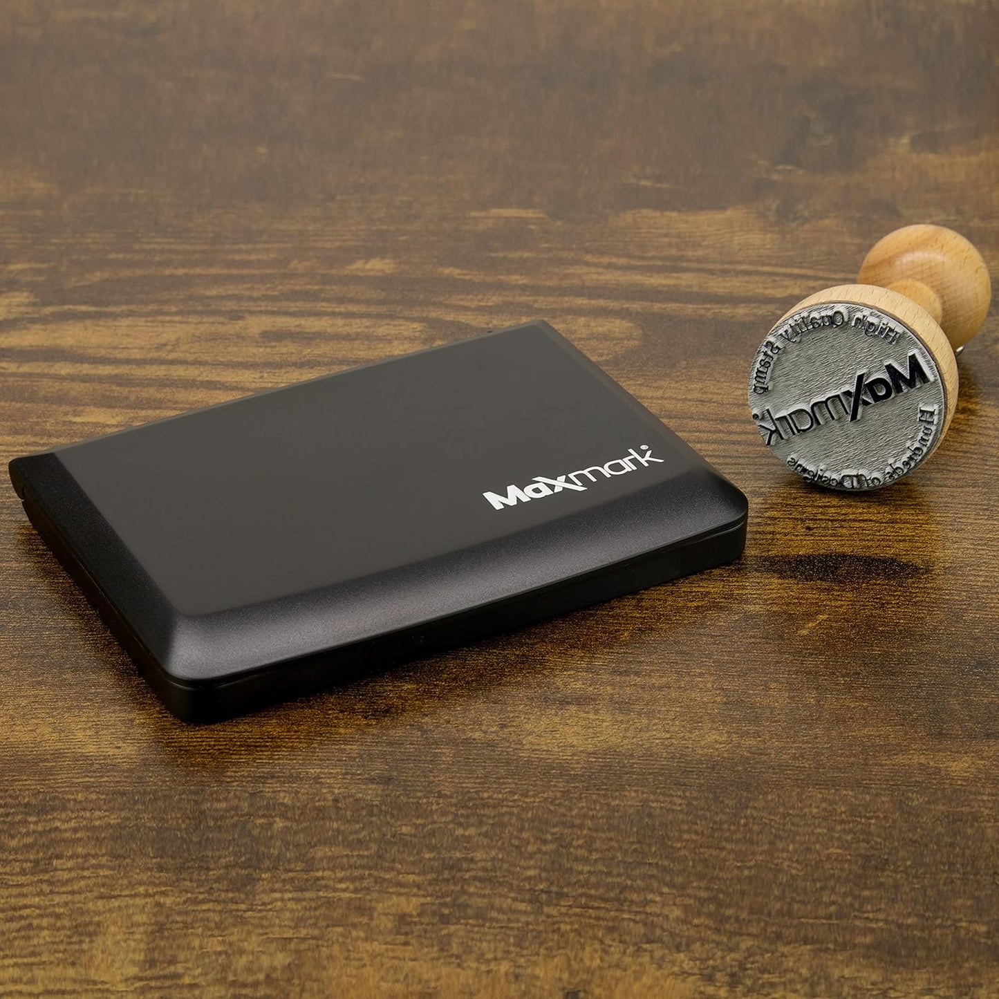 MaxMark Large Premium Purple Ink Stamp Pad - 3.5" x 6.25" - Quality Felt Pad