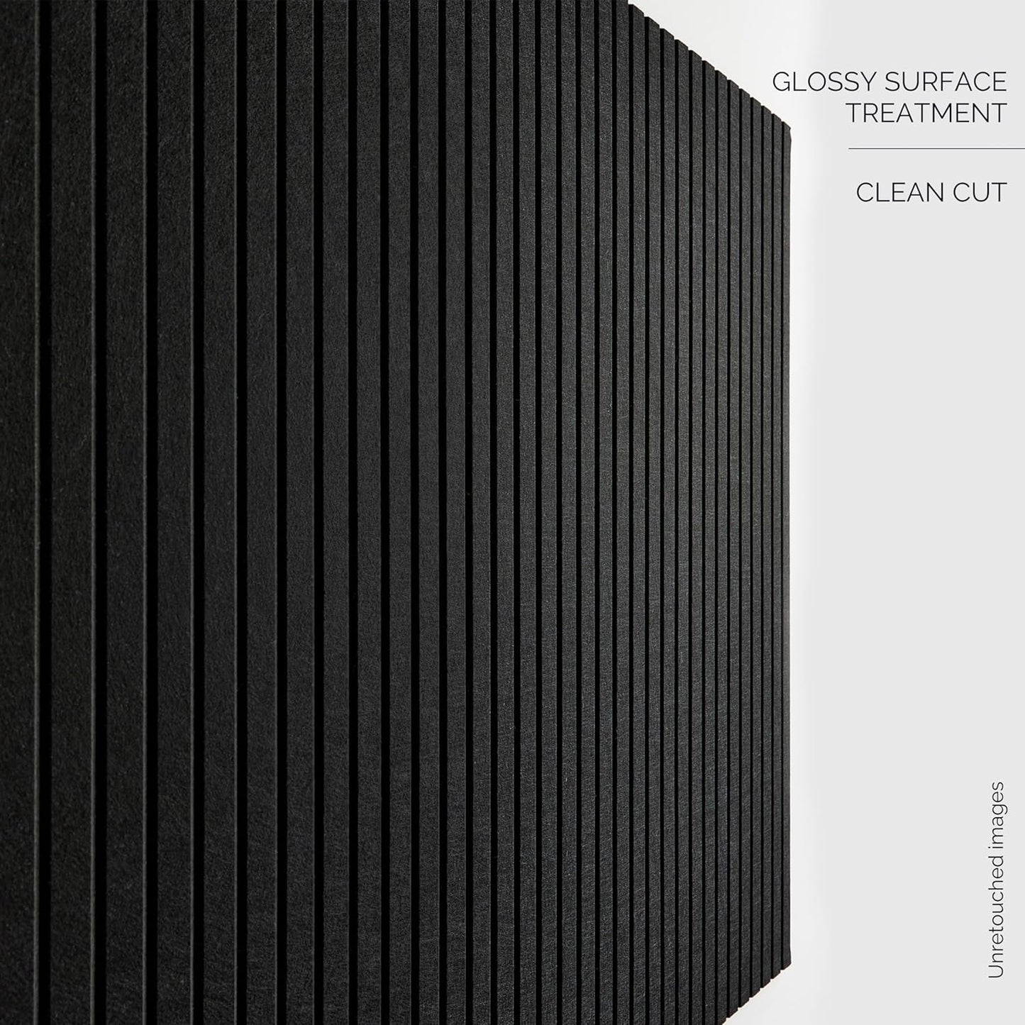 Large Cork Boards for Walls Black Felt Board Alternative - Slat Wall Paneling, Felt Bulletin Board Tiles for Office Decor, Push pin Board Office Wall Organizer -12-Pack (Black)