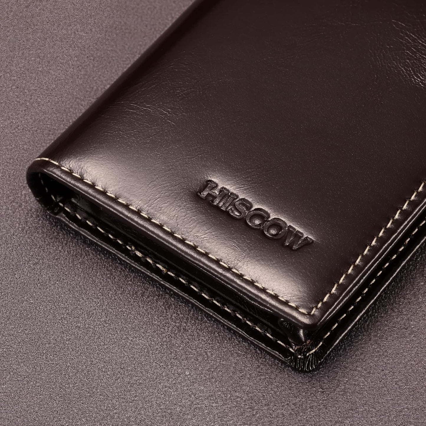 Leather Business Card Case Holder for Men & Women, Italian Calfskin