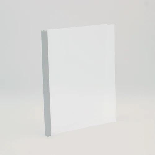 Thermal Binding Clear Covers with Steel Spine –for Thermal Binding Machines – Formerly Unibind – Used in Real Estate, Education and Various Businesses (Aluminum, 80 Sheets Max - 72/Box)