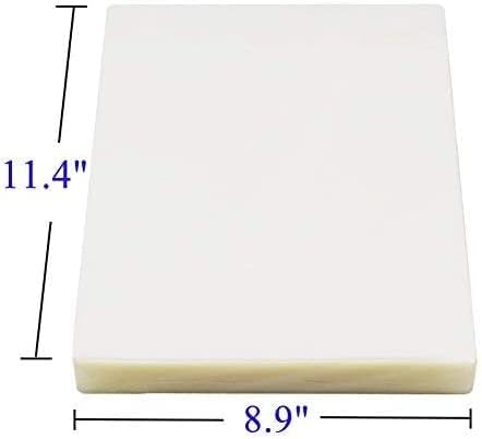 Immuson Thermal Laminating Pouches 8.9 x 11.4, 3Mil Thickness, Crystal Clear Finish, 5000 Pack