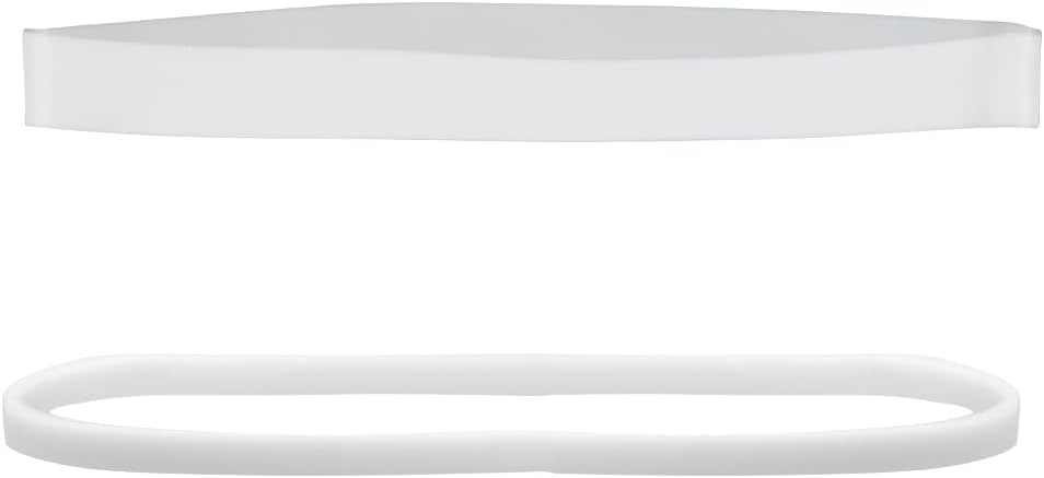 JAM PAPER Colorful Rubber Bands - Sizes 33 & 64 Set - White Multi-Purpose Rubberbands - 200/Pack