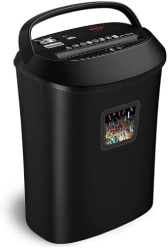 Paper Shredder 58dB 14-Sheet Cross-Cut Shredder with US Patented Cutter Shreds Card/CD, Heavy Duty Paper Shredding Machine for Home Office with Auto Jam Proof,6.6-Gallon Bin