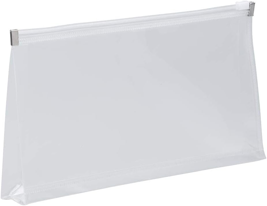 JAM PAPER Plastic Envelopes with Zip Closure - #10 Booklet Wallet - 5 x 10 - Clear - 12/Pack