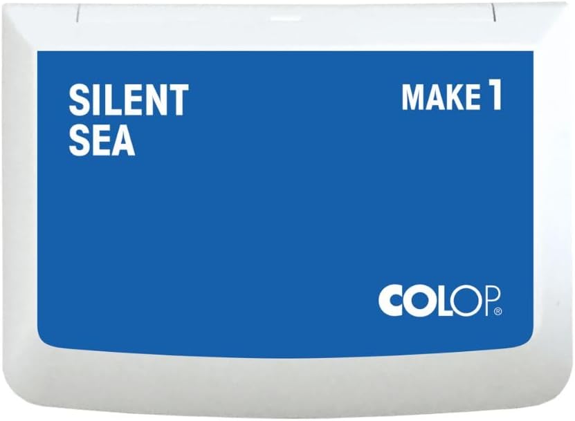 COLOP Make Series, Ink Stamp Pads, with Non-Toxic Premium Ink, Water-Based Acid-Free (Silent Sea, Make 1-1-15/16" x 3-1/2")