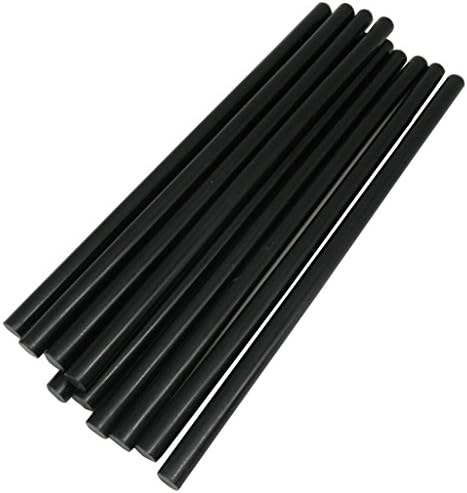 TrendBox Pack of 20 Black 7mmx200mm - Hot Melt Glue Sticks Strips Melting Adhesive for Handmade Craft DIY Home Office Project Craftwork Fix & Repairs