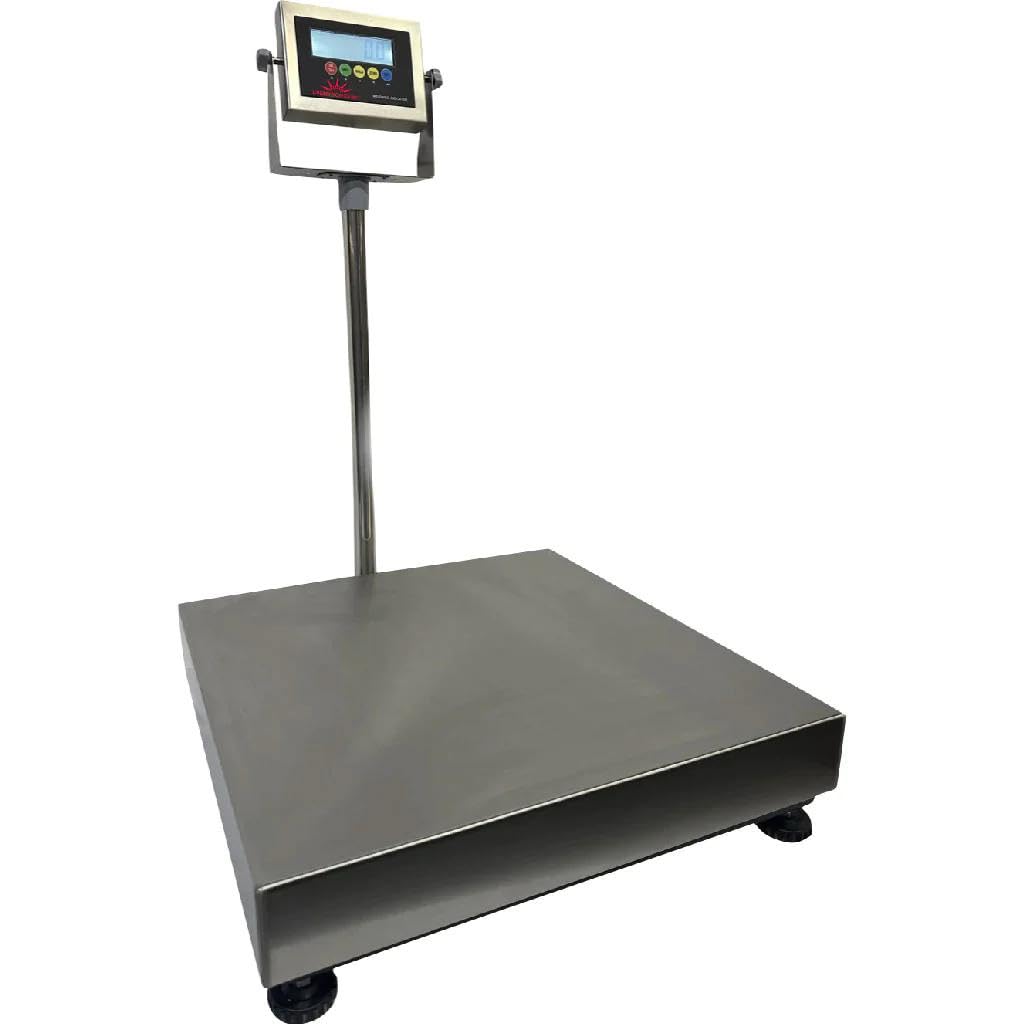 Liberty LS-916-18x18 Industrial Portable Bench Scale Stainless Steel with 600 lb Capacity & .05 lb Accuracy