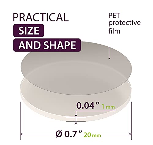 Double Sided Sticky Dots 200PCs - Clear Round Mounting Putty - Sticky Tack for Hanging - Picture Hangers Without Nails - Adhesive Double Sided Tape Dots - Poster Putty Removable