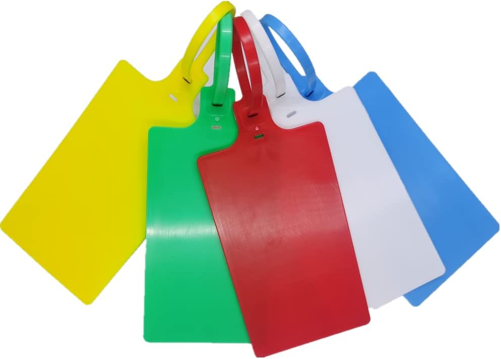 Plastic Seals Shipping Tags Logistics Use Big Sign Tie Large Label Tie, 255mm Total Length, Package of 100pcs (5 Colors Mixed)