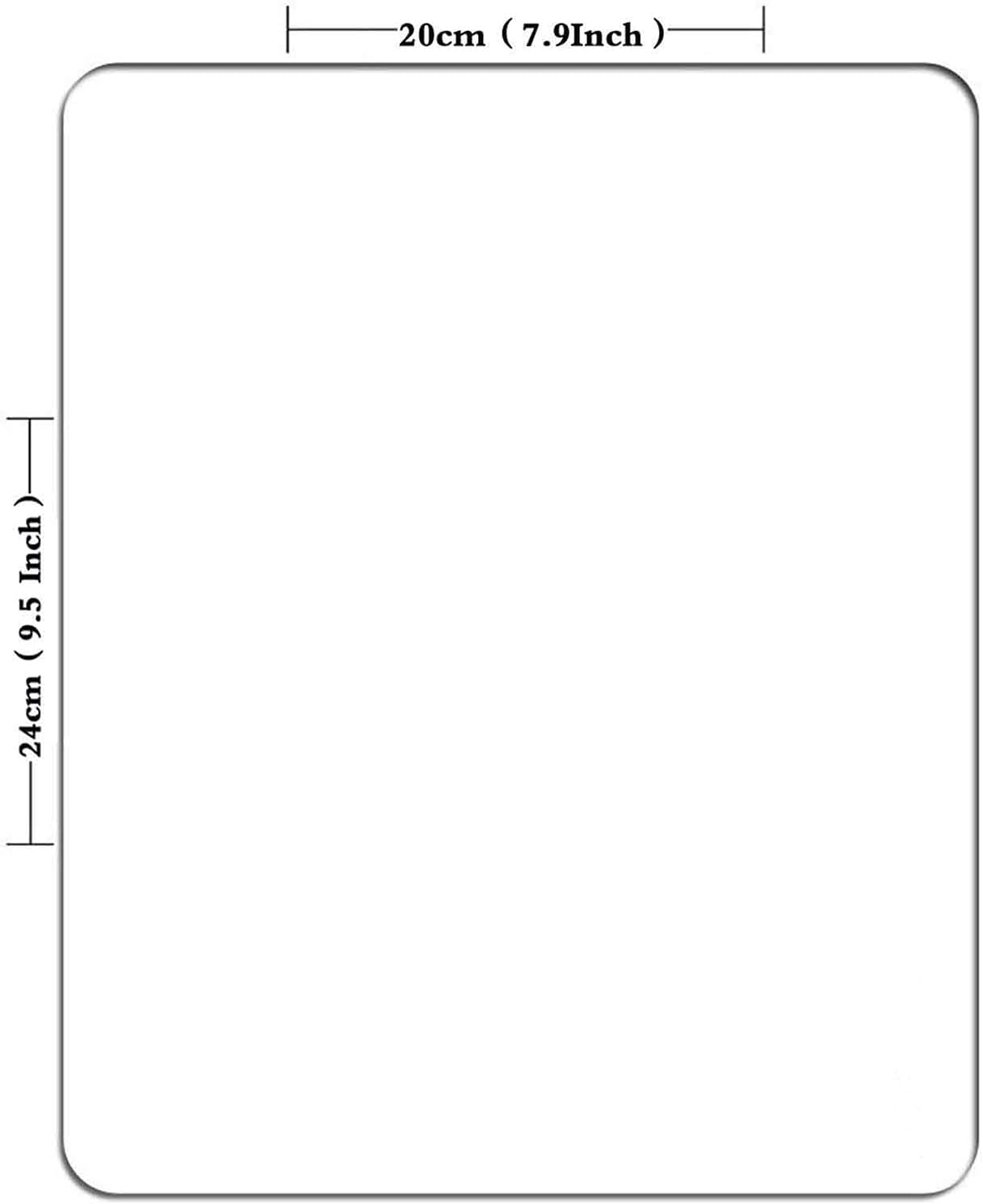 Calendar Mouse Pad, Gaming Mouse Mat with Custom Design, Non-Slip Rubber Base MousePads for Office Home Laptop Travel, 9.5"x7.9"x0.12" Inch (2025 Calendar Blue Background)