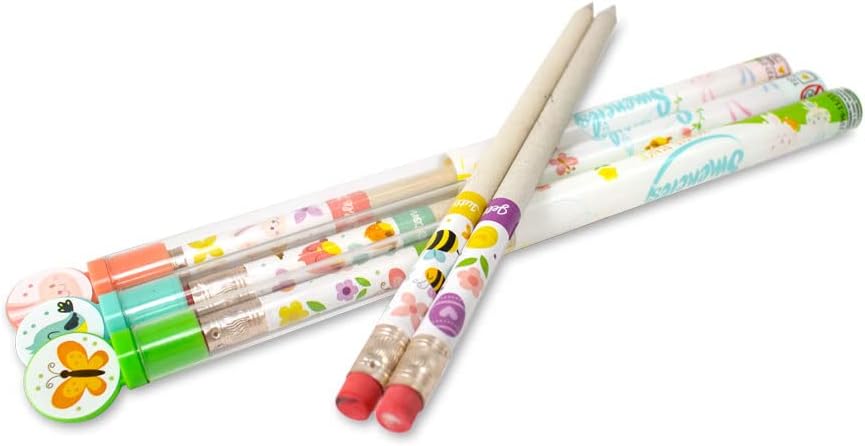 Spring Smencils Cylinder - HB #2 Patented Gourmet Scented Pencils, 50 Count - Gifts for Kids, Classroom Rewards, Party Favors, Easter day