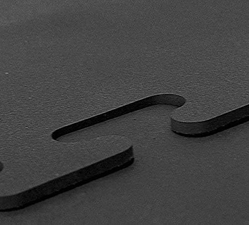 American Floor Mats - Horse Stall Mats - Heavy Duty Stall Tiles - Thick, Durable Rubber Flooring - Solid Black - Slip Resistant - 6' x 10' Set (15 Tiles Total, 24" x 24" Each, 0.38" Thick)