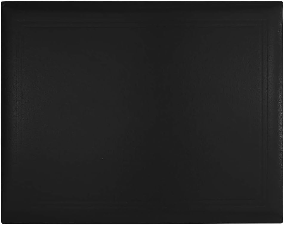 GraduationMall 8.5"x11" Smooth Padded Diploma Cover Certificate Holder Black,1-Pack