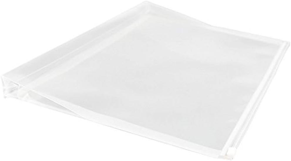 JAM PAPER Plastic Envelopes with Zip Closure - #10 Booklet Wallet - 5 x 10 - Clear - 12/Pack