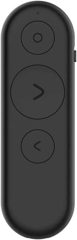 Lenovo Portable Rechargeable Presentation Remote, Wireless, Bluetooth, Digital Pointer, Lightweight, 30M Range, Black