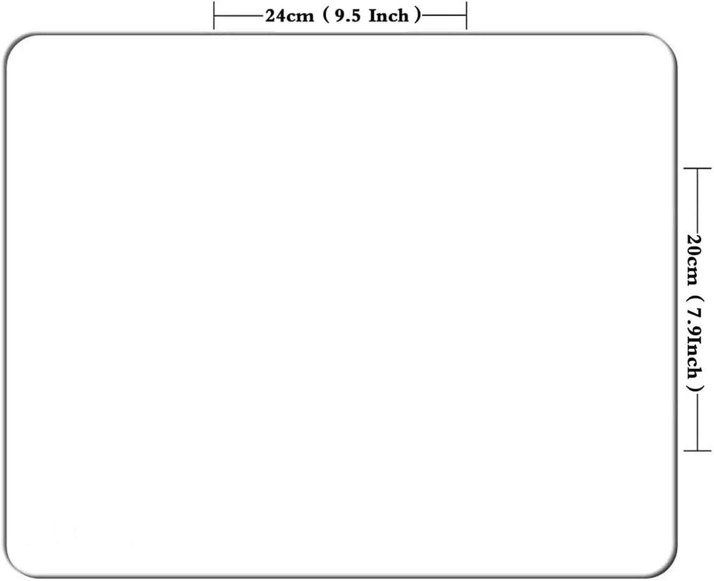 Calendar Mouse Pad, Gaming Mouse Mat with Custom Design, Non-Slip Rubber Base MousePads for Office Home Laptop Travel, 9.5"x7.9"x0.12" Inch (2025 Calendar Black)