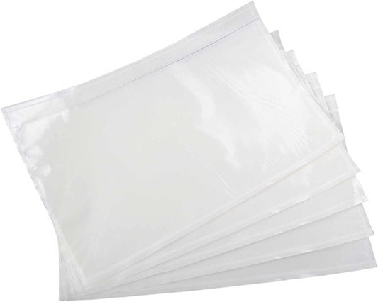 7.5'' x 5.5'' Packing List Pouches, Shipping Label Envelopes Clear Adhesive Top Loading Packing List - 50 Pack
