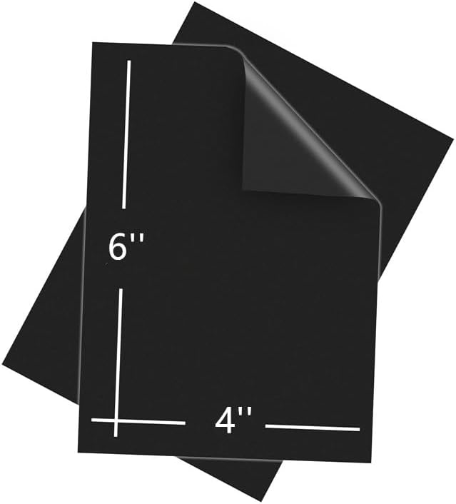 Plain Magnet Sheets,10PCS,4''x6''Flexible Rubber Magnetic Sheet,20Mil Non-Adhesive Magnetic Sheet for Die Storage,Business Dignage,Car,Sticker,Craft Product,Souvenir,Refrigerator Sticker