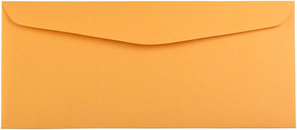 JAM PAPER #14 Envelopes - 5 x 11 1/2 - Brown Kraft Manila - 25/Pack
