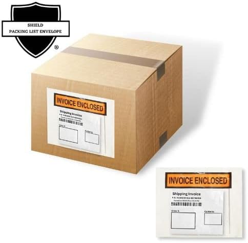 Invoice Enclosed Packing List Envelopes Panel Face Back Load 4.5" x 5.5" 1000 Pieces
