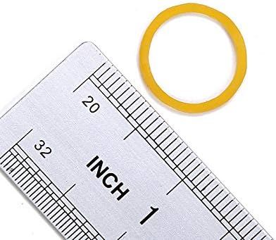 Rubber Bands Small Elastic Band Yellow 1300pcs Mini Rubber Band 1.2inch Inside Diameter 0.63in For Office Home Supplies